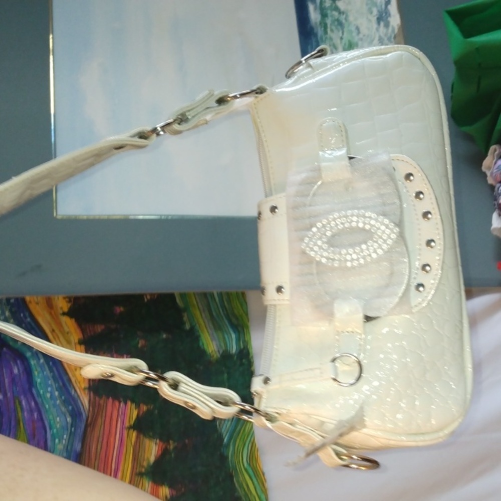 Spring women's white small shoulder bag new